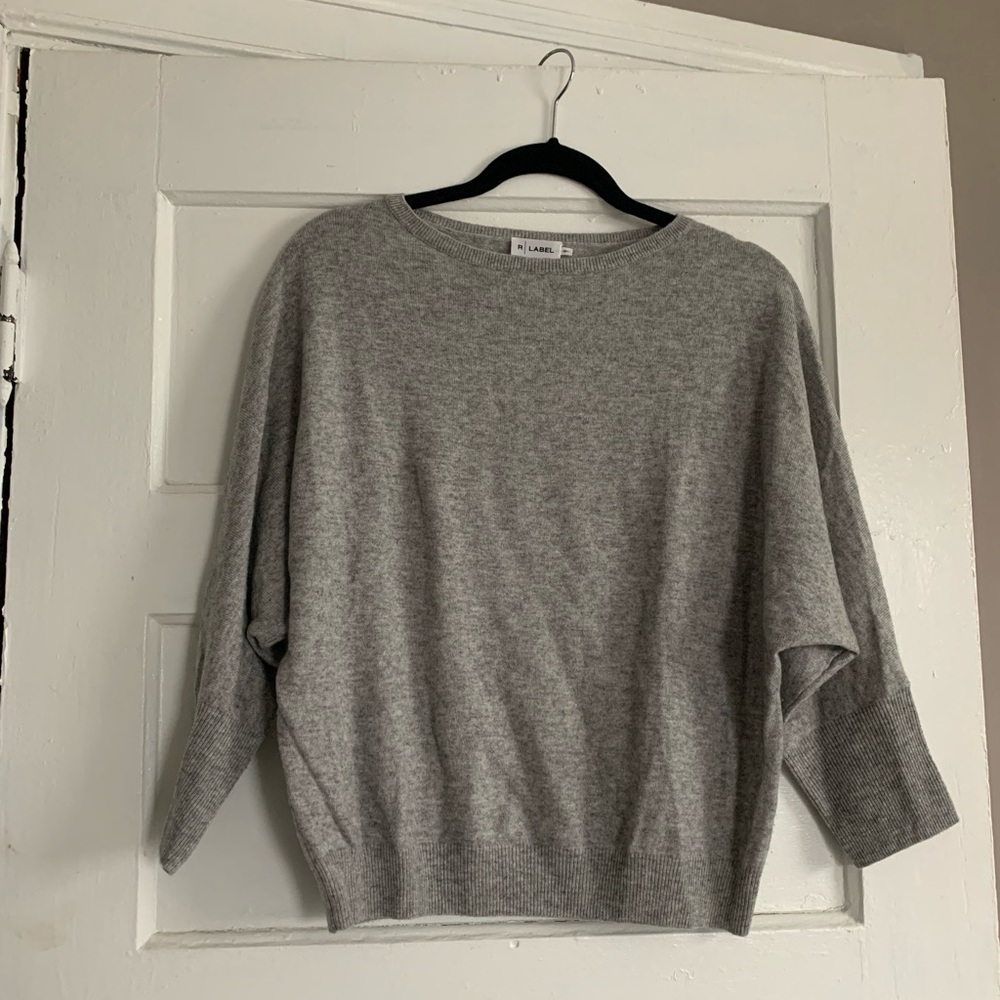 NWOT gray cashmere dolman sweater from the Reset/R label in size S/M